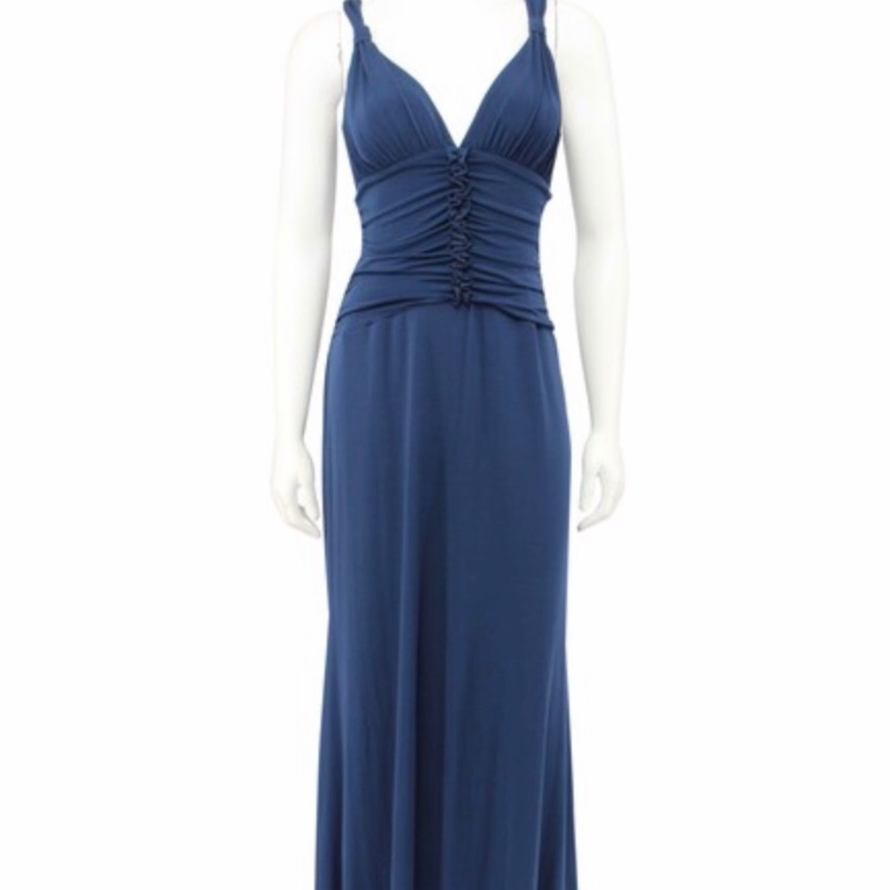 BCBG NWT blue jersey gown